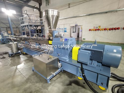 최신 회사 사례 Strand Cutting Granulating Line