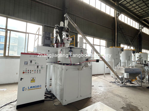 최신 회사 사례 고성능 혼합기 PVC 진압