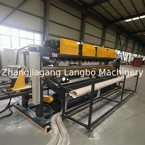 최신 회사 사례 PVC Pipe Grooving Machine for Industrial Pipe Production