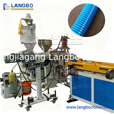 품질  16mm-63mm PE PP PA Single Wall Corrugated Pipe Machine 공장