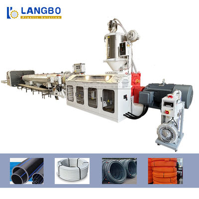품질  Natural Gas Pe Pipe Production Line , Single Screw Extruder Hdpe Pipe Machine 공장