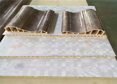 350KG/H 제품 속도 WPC 벽면 기계, PLC 통제 WPC 단면도 생산 라인