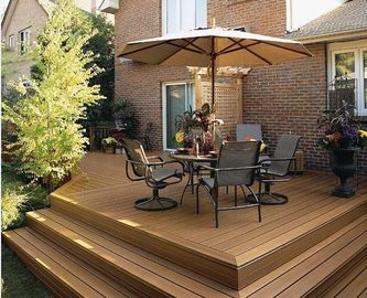 기계, Decking 담 단면도 WPC 밀어남 기계를 만드는 PP/PE WPC