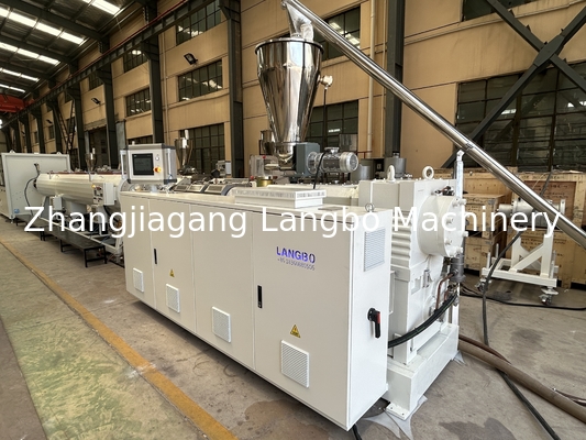 스마트 제어 32-160mm PVC 파이프 생산 라인 고 출력 및 추출 속도