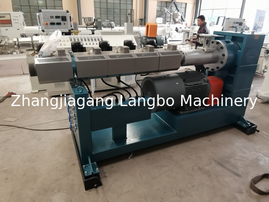 16-63mm HDPE 파이프 추출 라인 75kw 모터와 65/33 추출기
