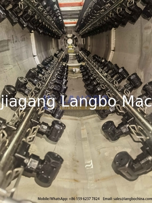 50-200mm PVC-U 파이프 추출 라인 80/156 55kw 통합 기어박스 및 시멘스 모터