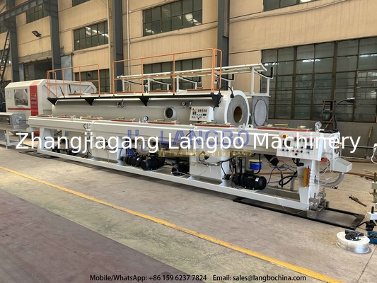 고속 63-90mm HDPE 파이프 추출 선 단일 나사 설계