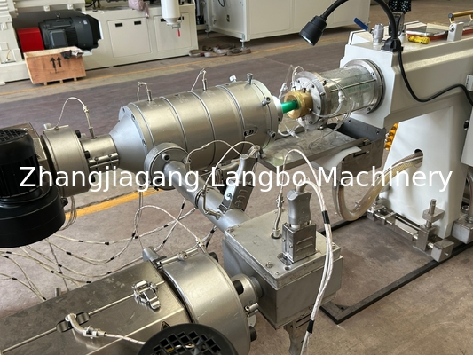 PE HDPE LDPE PPR 단일 나사 플라스틱 extruder 물 가스 오일 공급 파이프 파이프 extrusion 생산 라인