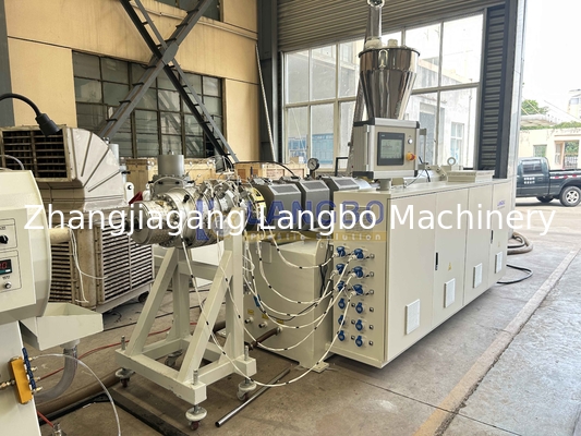 800kg/h 고속 PVC 파이프 제조 라인 80/173 고속 나사 파이프 지름 75-250mm