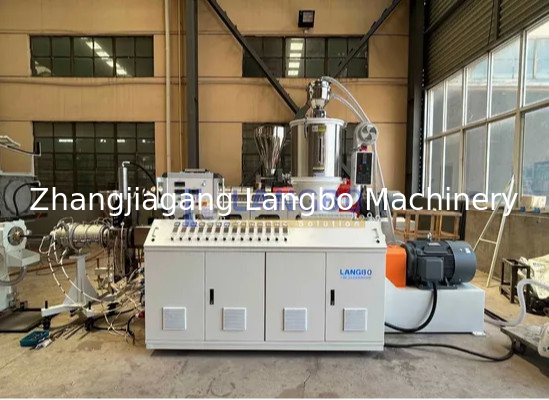 단일 나사 추출기 파이프 기계 PE HDPE 파이프 추출 생산 라인