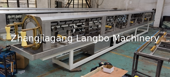 HDPE 파이프 머신 PE 튜브 플라스틱 추출 라인 PLC 터치 스크린 제어
