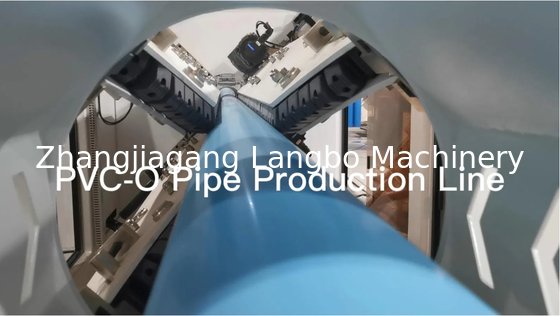 75mm ~ 630mm 플라스틱 PVC-O 파이프 extruder 기계 큰 지름 Pvco O-PVC 파이프 생산 라인