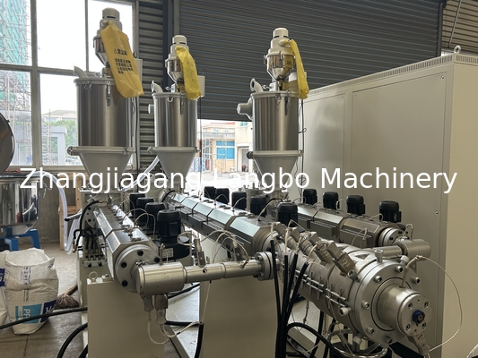16-630mm PPR 유도 파이프 Hose Twin 단일 나사 extruder 플라스틱 제조 기계