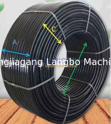 완전 자동 이중 디스크 플라스틱 PE 파이프 코일러 HDPE 파이프 처리 20mm 크기의