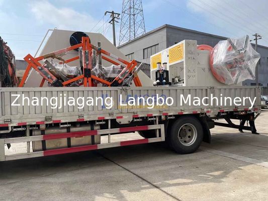 PE 대구경 파이프 압출기용 스트래핑 기계가 있는 파이프 코일러