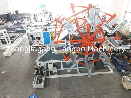 PE 대구경 파이프 압출기용 스트래핑 기계가 있는 파이프 코일러