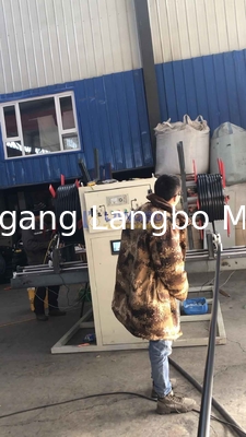 고객 수요 전압 플라스틱 와인딩 머신 PE 파이프 코일 머신 더블 디스크 와인더 HDPE 파이프 자동 코일러