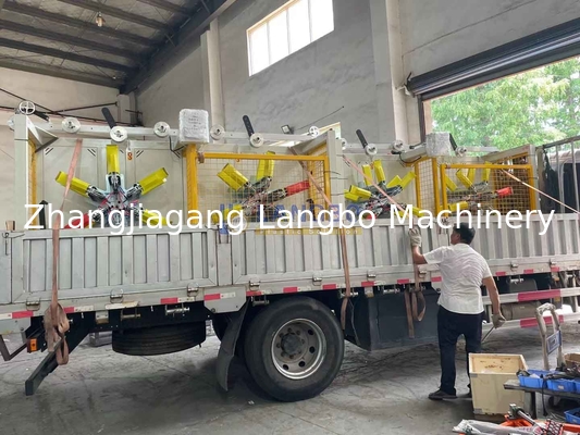16-63mm HDPE / Pert / LDPE 코일러 완전 자동 이중 디스크 플라스틱 와인더, 코일링 범위 1600-3200mm
