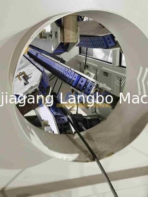 플라스틱 파이프 추출 생산 기계 PVC HDPE PPR에 대한 피침형 쌍둥이 나사 배수물 하수관 전기 유도 튜브