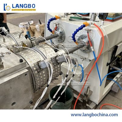 자동 쌍 나사 PVC 파이프 기계, PVC 튜브 생산 라인