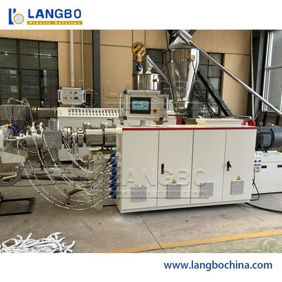 자동 쌍 나사 PVC 파이프 기계, PVC 튜브 생산 라인