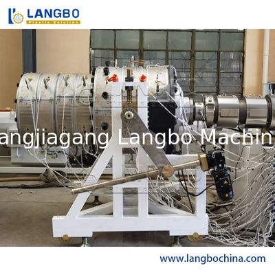 PVC PE 파이프 엑스트루더 기계 플라스틱 파이프 기계 가스 물 공급 생산 라인 HDPE 엑스트루더