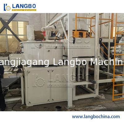 WPC PVC 분말 수지용 고속 온/냉 플라스틱 터보 믹서 – PVC 파이프, 프로파일, 패널, 트렁킹, 시트