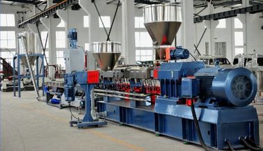 LDPE Hdpe 두 배 나사 압출기 기계, 기계를 만드는 PVC PE 물결 모양 관