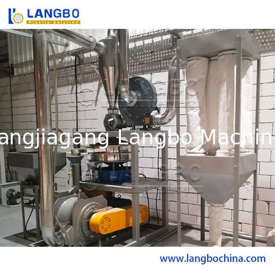 폐플라스틱 PE PP EVA 펠릿 스크랩 PVC 플레이크 밀링 분쇄기