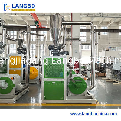 HDPE LDPE 스크래프 펠릿 쇄기 기계 PVC 파이프 재활용 파울러라이저 기계 판매