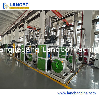 사용 된 플라스틱 폐기물 재활용 기계 PVC PP PE HDPE 펠릿 분말기