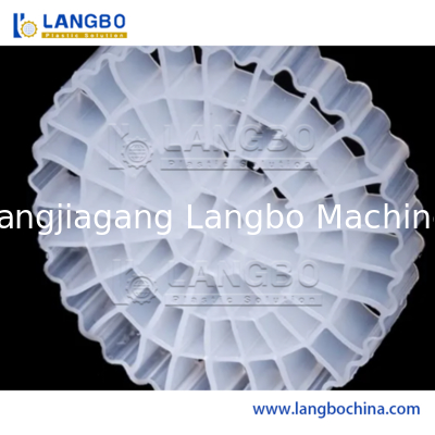 PE HDPE Mbbr 바이오필름 캐리어 압출 성형 기계