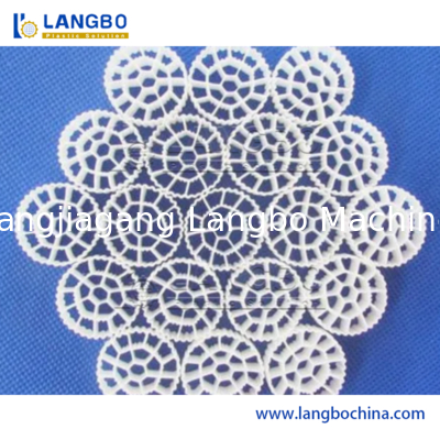 PE HDPE Mbbr 바이오필름 캐리어 압출 성형 기계