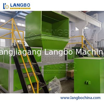 완전 자동 수평 폐플라스틱 파쇄기 분쇄기 신형 엔진 분쇄 PVC 파이프 PE 골판지 파이프 재활용 파쇄기