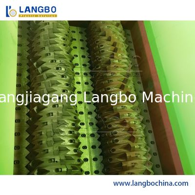 완전 자동 수평 폐플라스틱 파쇄기 분쇄기 신형 엔진 분쇄 PVC 파이프 PE 골판지 파이프 재활용 파쇄기