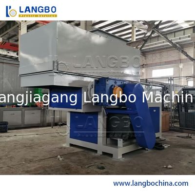 단일 이중 샤프트 고무 타이어 폐 플라스틱 병 금속 스크랩 파쇄기