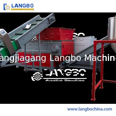 PP/PE/농업용 필름/부직포/나일론/병 조각/파이프 파쇄기 분쇄기 세척기 플라스틱 재활용 기계