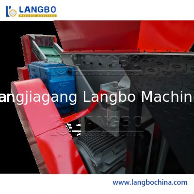 대형 듀얼 샤프트 고형 폐기물 플라스틱 및 종이 폐기물 파쇄기 폐기물 처리 산업용 경질 PP/Pet 시트 파쇄기