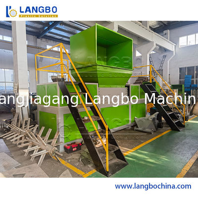 폐기물 PET/HDPE/LDPE/PP/PE 병 필름 직물 봉지/플레이크 폐기물 분쇄 세탁/압축 분쇄기