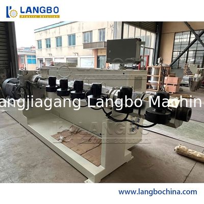 플라스틱 단일 나사 압출기 150 - PE 하수 오물 관을 위한 1500KG/H 속도