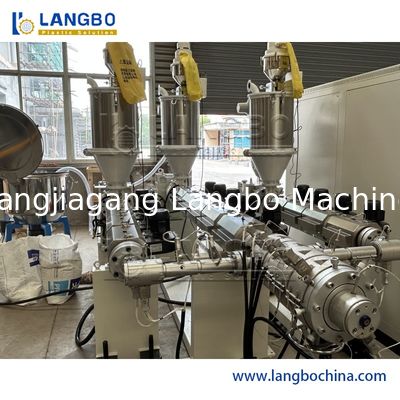 플라스틱 PVC HDPE PPR 배수관 하수관 전기 배관 호스 튜브 원추형 트윈 스크류 압출기 압출 생산 제조 기계