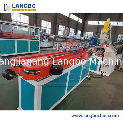 PE HDPE Single Wall Corrugated Pipe Machine / Plastic Corrugated Tube Culvert Extruder