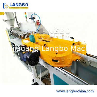 PE HDPE PP Single Wall Corrugated Pipe Machine / Plastic Corrugated Tube Culvert Extruder