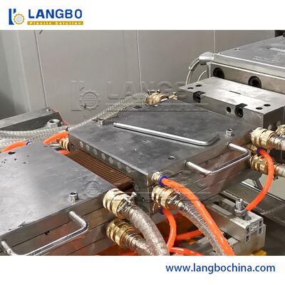 PVC/WPC 단면도 밀어남 선 시멘스 모터 두 배 나사 디자인