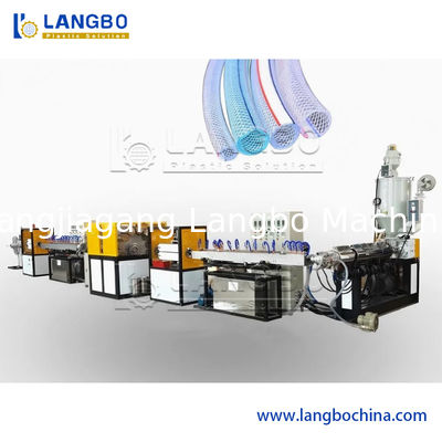 플라스틱 연질 PVC 정원 섬유 편조 보강 파이프 호스 튜브 압출기 제조 기계