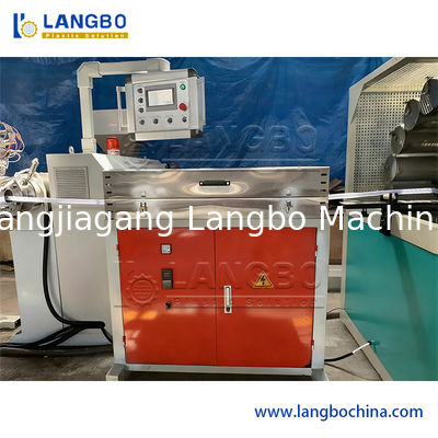 연약한 관 만들기 강화하는 저잡음 원뿔 쌍둥이 나사 압출기 PVC 섬유