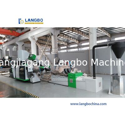 혼합 PET PP PE 재료 폐기물용 플라스틱 재활용 생산 라인 CE 3단계 파쇄 세척 건조 과립기