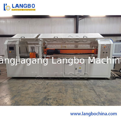 55/110 Conical Twin Screw Extruder PVC Profile Extrusion Line for 1180mm Cable Trunk with 22KW Motor Power