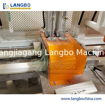 55/110 피침형 쌍 나사 추출기 22KW 모터 전력으로 1180mm 케이블 트렁킹을위한 PVC 프로필 추출 라인