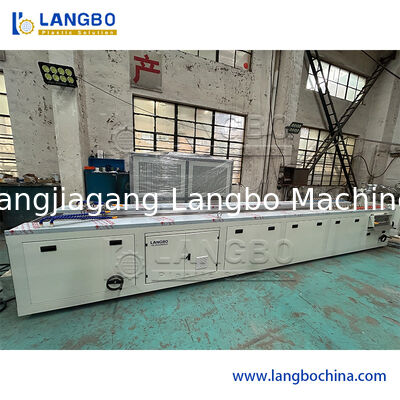 55/110 콩형 쌍 나사 엑스트루더 PVC 프로필 추출 라인 1180mm 케이블 트렁크 22KW 모터 전력